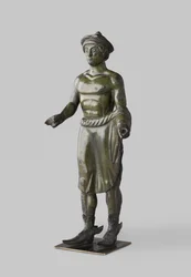 Etruskische Bronzestatuette von Turms (Hermes)